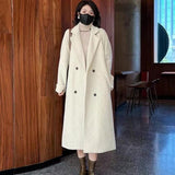 Large-Size Loose Cotton Thicken Suit And Collar Hair In The Coat In The Long Plush Coat Plus Cotton Inside