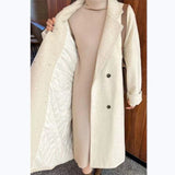 Large-Size Loose Cotton Thicken Suit And Collar Hair In The Coat In The Long Plush Coat Plus Cotton Inside