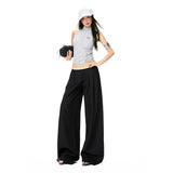 26Th Ootd!|2026 Spring New Design Feeling Casual Broad Legs Loose Thin Set Suit Pants