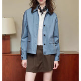 Qaqi Short-Case Work Jacket Women's Autumn 2025 New Products Relaxed Leisure Simple And High-End Feeling