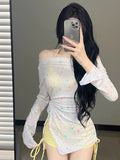 2026 New Split Swimsuit Women's Seaside Vacation Senior Swimsuit Long-Sleeved Hooded Sunscreen Three-Piece Set Sexy Pure