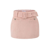 Korean Pink Skirt Short Skirt Female Feel Wicked Bag Hip Skirt Pure Desire A Skirt High Waist Miu-Sided Skirt