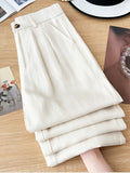 Silk Linen Broad Leg Pants Women Summer Thin 2025 New High-Waisted Cotton Trousers Trousers Straight Trousers