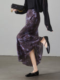 Special Counter Quality 2025 Spring New Fashion Retro Elegant High-Waist Thin Print Leopard Print Skirt Female Dress