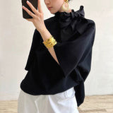 Gauck Heavy Cotton Knitted Spliced 100 Silk Silk Scarves Fashion T-Shirt