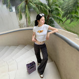 [Sya Article] 25SS Summer Sletch Essence Pure Cotton Low-Waist Pumping Rope Straight Sleet Trousers
