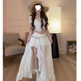 Love The Island Xia Seaside Bohemian Half-Dress Slings Irregular Dress Three-Piece Suit Woman