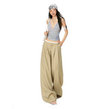 26Th Ootd!|2026 Spring New Design Feeling Casual Broad Legs Loose Thin Set Suit Pants