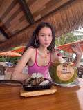 Sweetheart Hottie Hot Diamond Letter Slings Sling Vest Women Wearing Slim Slimming Inside The Bottom Top