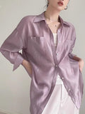 SI TONG Lyselle Temperament Shirts Spring 2025 New Sunscreen Tender Temperament Temperament Woman