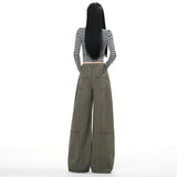 Street Hottie Broad Leg Trousers Design High Street Hanging Jeans Women Trousers Plus Pink Trousers
