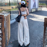 & Vintage | Deconstructing The Thrombosis | Knife Trousers Women's Rice White Trousers Trousers Women's