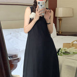 Large-Size Fat Mm Sleeveless Vest Joint Dress Women's Summer 2026 New Net Red Seaside Vacation Show-Back Long Skirt