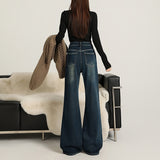 Loose Elastic Pure Black Micro-Horned Cowboy Cowgirl Not Pressed Leg Straight Horn Display Thin Leg Size