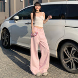 Fashion Age Reduction | Classic Multi-Colored | Trousers | Length | Loose Straight Broad-Legged Jeans