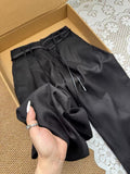 CHAO Class Recommendation! Old Money Style High-End Silk Silk Silk Trousers Women Loose Straight High Waist Wide Leg Pants Summer