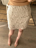 Lace Heavy Industry Nail Bag Hip High Waist Half Skirt Short