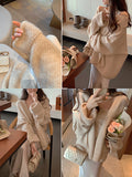 Full Of Early Autumn Lazy Sweater Knitted With Open Shirt Women's Autumn New