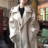Clutocracy Wind Jacket 2.0 Windcoat Women's Long Spring And Autumn High-End Sense Korean Coat Small White