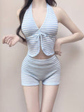 2026 New Swimsuit Female Senior Split Holiday Pure Desire Girl Bikini Hot Spring Vacation Thin Meat White