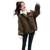 2025 Autumn And Winter New Thick Velvet Warm Work Clothes Women's Version Of Loose Fashion High-End Cold Jacket