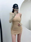 9114 #People Cotton-Buffed Dress Women's Dress Black Sexy Sleeveless Tight Bottom Slings Slings Short Skirts