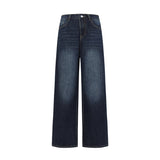2026 Shen Trousers Water Wash Broad-Legged Jeans Women Thin Straight Nine & Trousers & Length