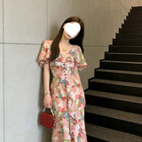 Tea Break French Irregular Lotus Leaf Edge Crumb Dress High-End Feel Unique Beautiful Cloak Skirt Female Summer