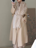 Qingtan Dong Beauty Paper Knitted Dress Suit Women's Autumn And Winter Temperament