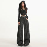 Autumn/Winter 2025 New Hot Girl Style Wide Leg Trousers Fashion Trend Straight Pants Women's Casual Pants C-Propline Button