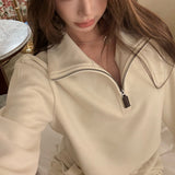 Small Heating Furnace Plus Thick Set Of Women's Autumn Three-Dimensional Segmentation Cut Thin Three-Piece Set