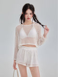 2026 New Women's Lint Swimsuit Thin Belly Loose Three-Piece Set Of Fashion Age Reduction Thin Swimsuit Women