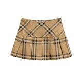 Spice Girls Red Check-In A-Character Skirt Women's Spring And Summer New College Windy Skirts With Thin And High Waist Short Skirt