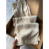 Apricot Copper Ammonia Wide Leg Trousers Women 2025 New High-End Slender Casual Pants