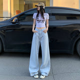 Fashion Age Reduction | Classic Multi-Colored | Trousers | Length | Loose Straight Broad-Legged Jeans