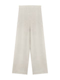 Autumn And Winter Wang Good Version Of The Fall Wool Knitted Lazy Pants Show Thin Loose Straight Pants Girls Small Trousers