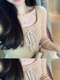 Sweet Warm Wool Knitted Tops With Knitted Tops For Women's Winter New Thin Sweater