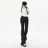 [B-AREA] Visual Manual| Delicate Temperament|Low-Waisted Trousers|Sister Tants Regular