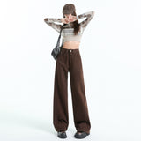 2163 Spring Dress New Three-Step Cut Cute Cute Jeans Women's Relaxed Design Sensing Banana Pants