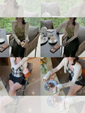 Pingjun Ratio / Word Of Mouth Resurrection Cashmere Short-Scale Cardigan