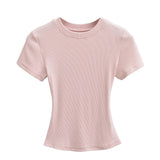 Kardashian's New Short-Sleeved T-Shirt With Spring And Summer Sexy Ants Round-Neck Tight-Up T-Shirts