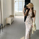 Charming Back Killing Man Wonderful Curve Lace Floral Skirt Sweet Temperament Sling Skirt Commuting High Waist