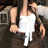 10152# Summer New Pure Sexual And Sexy Strap Clean Word Around Thin Woman Fixed With Chest Mat On Top