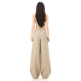 Vintage Striped Niche Design Loose Broad Leg Pants Loose Feeling Old Money Straight Thin Casual Suit Pants