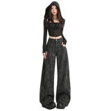 Autumn/Winter 2025 New Hot Girl Style Wide Leg Trousers Fashion Trend Straight Pants Women's Casual Pants C-Propline Button