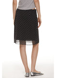ST French Romantic Retro High-End Temperament Elegant Thin Permeable Point Print Double Body Skirt Woman