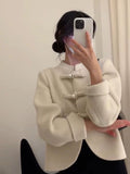 New Chinese Style Coat 2025 Autumn And Winter Small Two-Sided Coat Super Good-Looking Fashion
