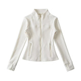 Lulu Thickened Stormcoat Inside The Gallbladder Velvet Coat Female Yoga Coat Blouse Body Waist Movement Plus Velvet New