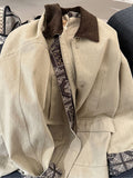 Old Money Wind Colliding With The Collar Trench Coat Women's Autumn 2025 New Retro Casual Temperament Long-Term Jacket