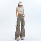 1607 Six-Color Summer New Fast-Drying Women's Trousers Tight Rope High Waist Wide Feet Tall Tall